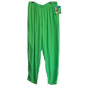 90s Jams World Pants Tropical Beachwear Coastal Kelly Green XL Resortcore Beach